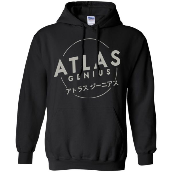 atlas genius hoodie - black