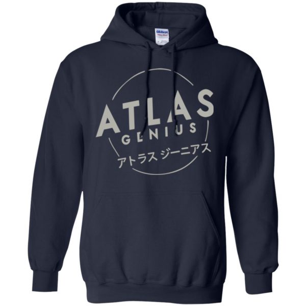 atlas genius hoodie - navy blue