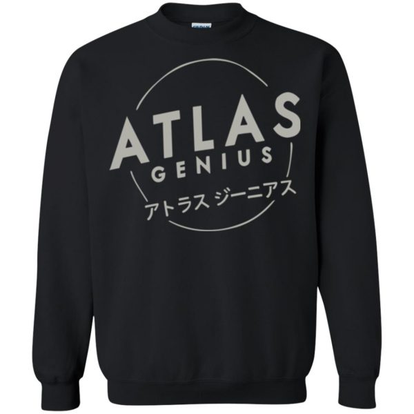 atlas genius sweatshirt - black