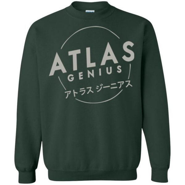 atlas genius sweatshirt - forest green