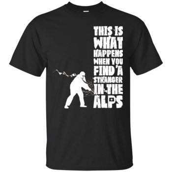 find a stranger in the alps shirt - black