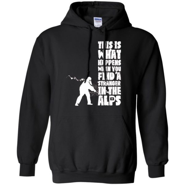 find a stranger in the alps hoodie - black