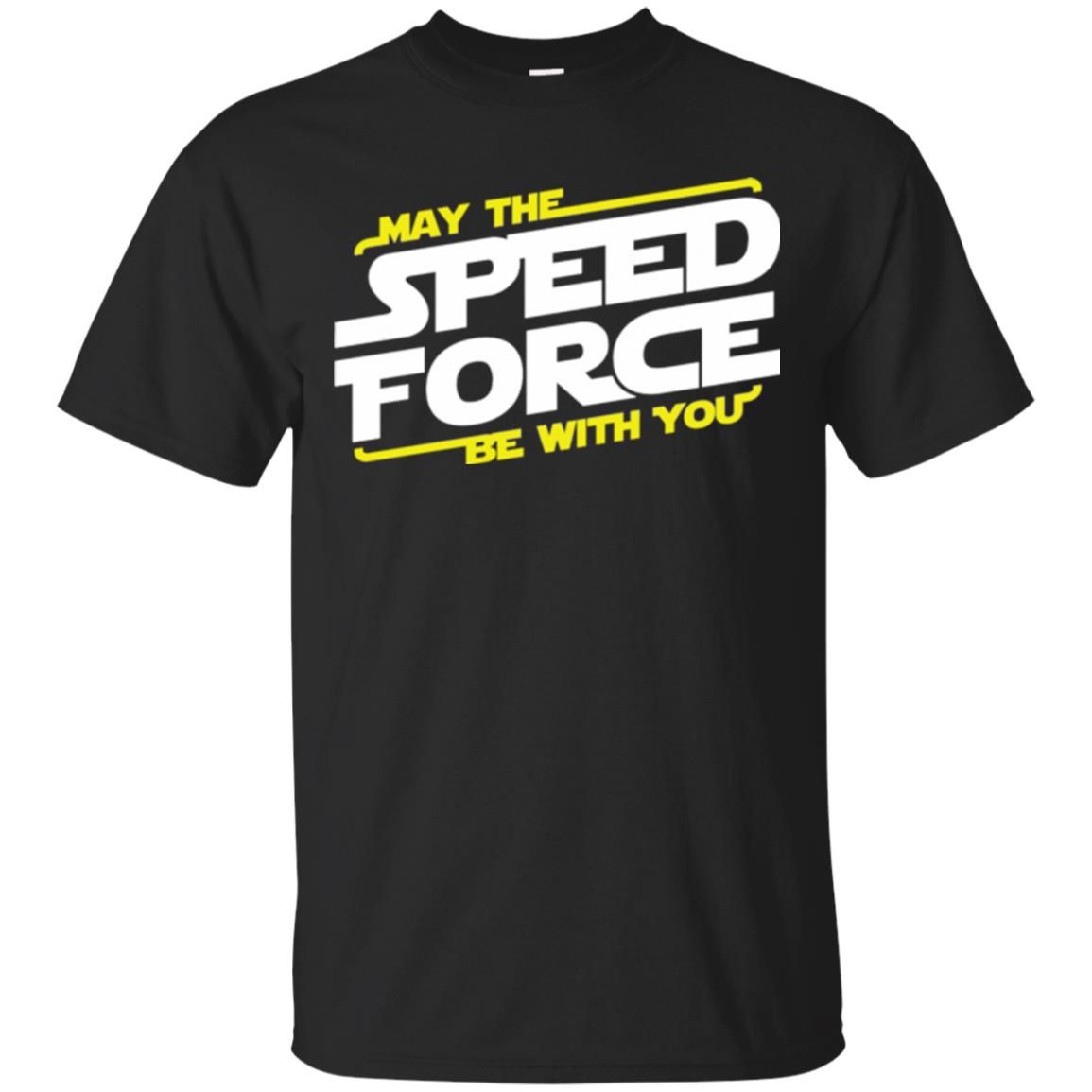 may the speed force be with you t shirt - black