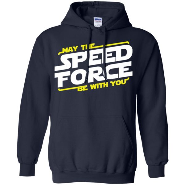 may the speed force be with you hoodie - navy blue