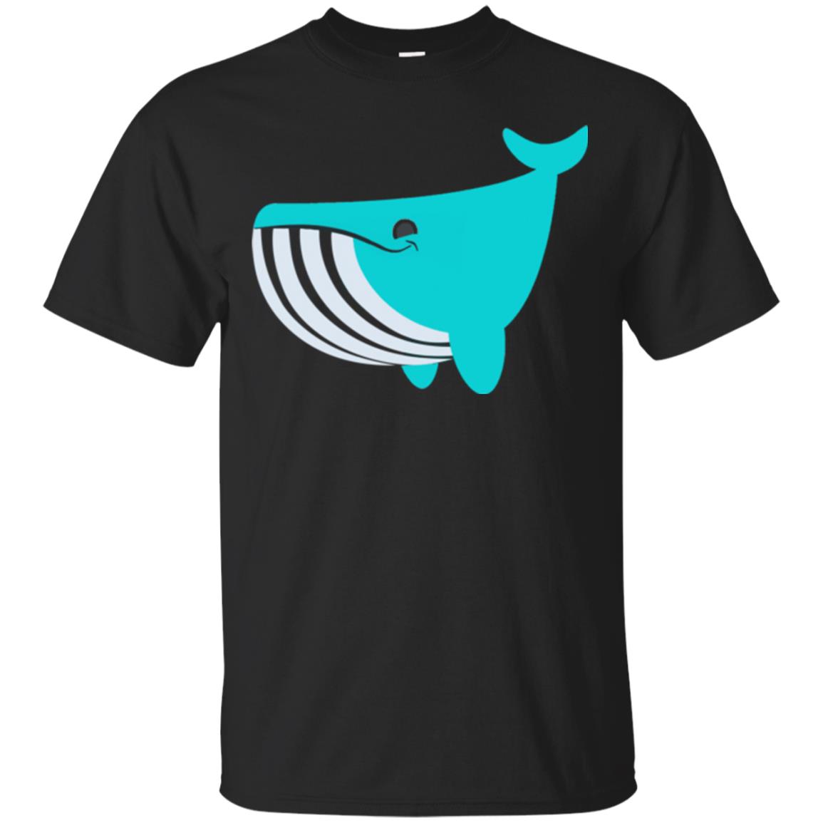 whale emoji shirt - black