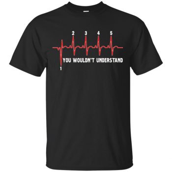 Motorcycle Heartbeat T-shirt - black