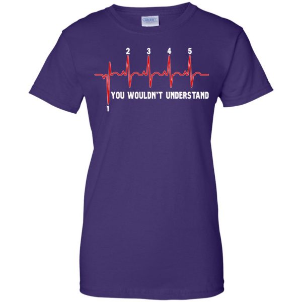 Motorcycle Heartbeat womens t shirt - lady t shirt - purple