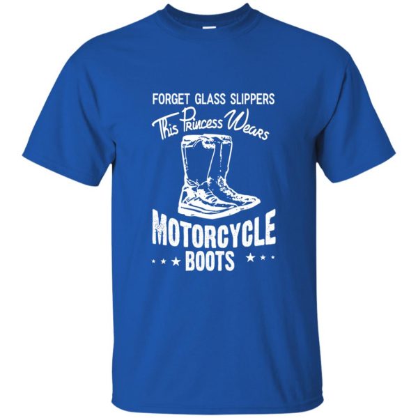 This Princess Wears Motorcycle Boots t shirt - royal blue
