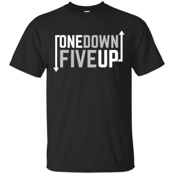One Down Five Up T-shirt - black