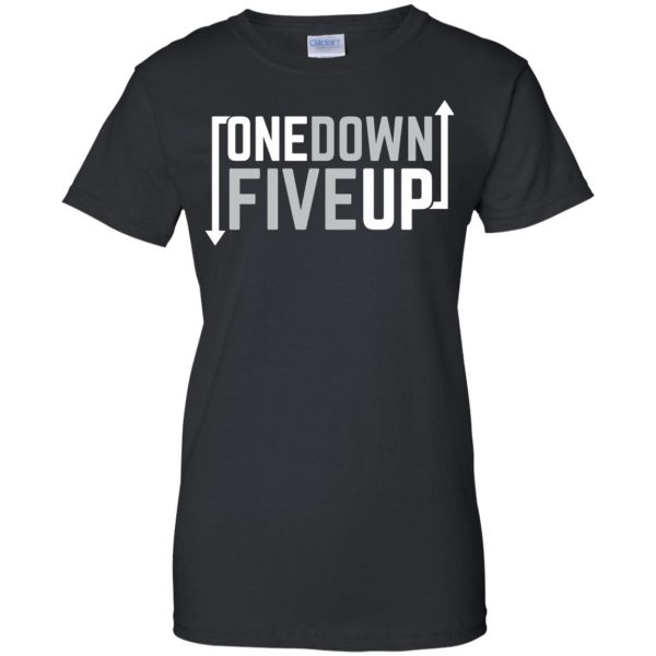 One Down Five Up womens t shirt - lady t shirt - black