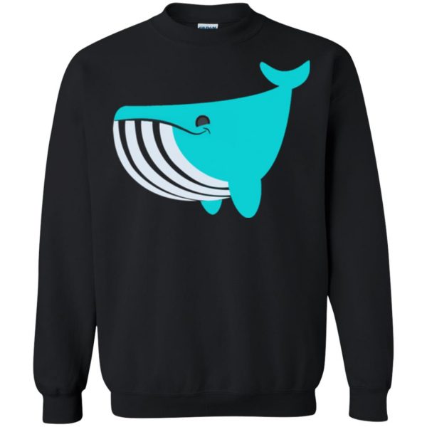whale emoji sweatshirt - black