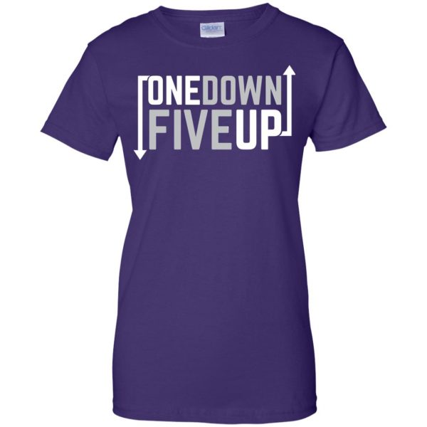 One Down Five Up womens t shirt - lady t shirt - purple