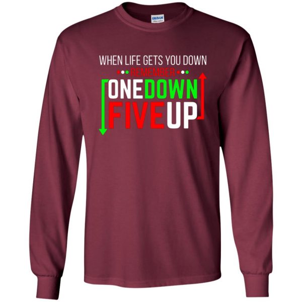 One Down Five Up long sleeve - maroon