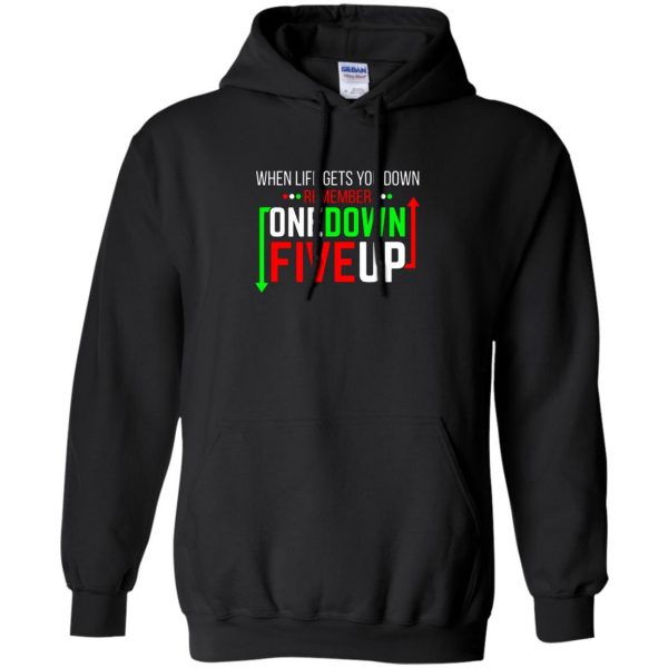 One Down Five Up hoodie - black