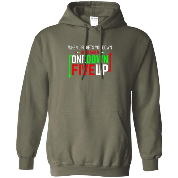 One Down Five Up hoodie - military green