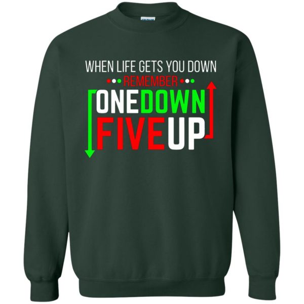 One Down Five Up sweatshirt - forest green