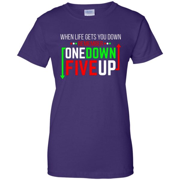 One Down Five Up womens t shirt - lady t shirt - purple