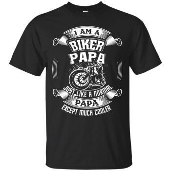 I'm A Biker Papa T-shirt - black