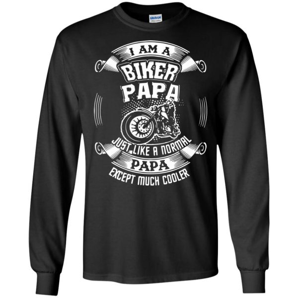 I'm A Biker Papa long sleeve - black