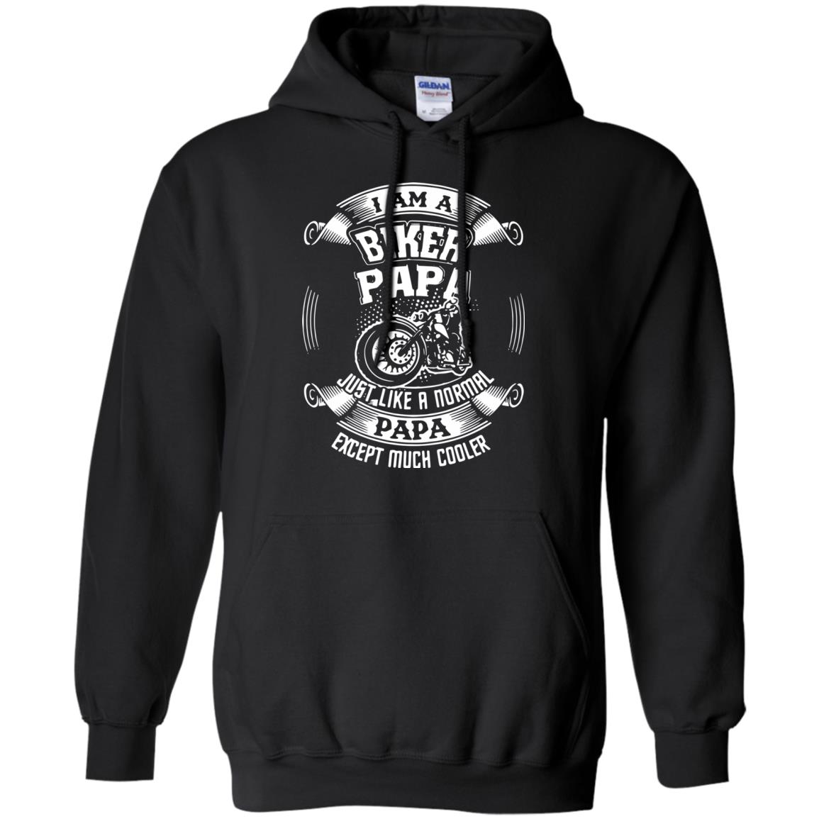 I'm A Biker Papa hoodie - black