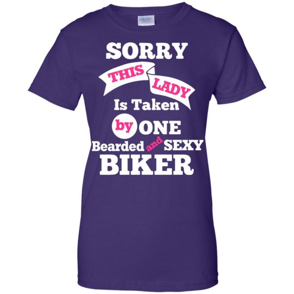 Motorcycle Gear (Taken) womens t shirt - lady t shirt - purple