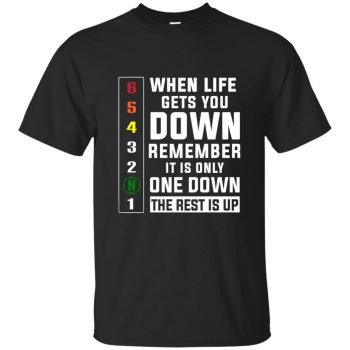 When Life Down T-shirt - black