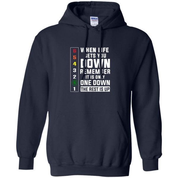 When Life Down hoodie - navy blue