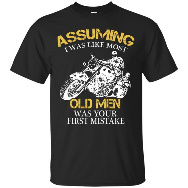A Motorcycle Old Man T-shirt - black