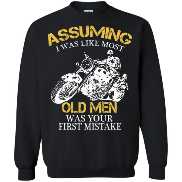 A Motorcycle Old Man sweatshirt - black