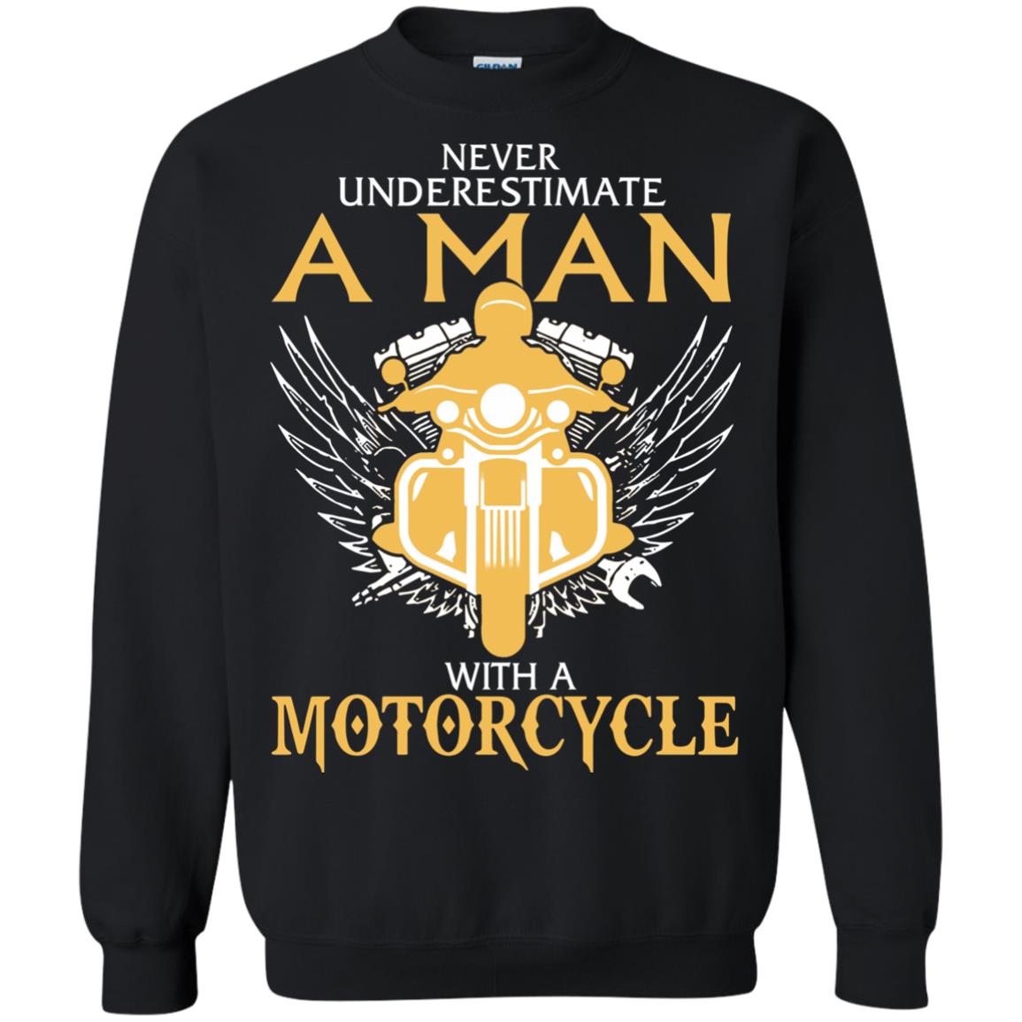 Man With A Motorcycle sweatshirt - black