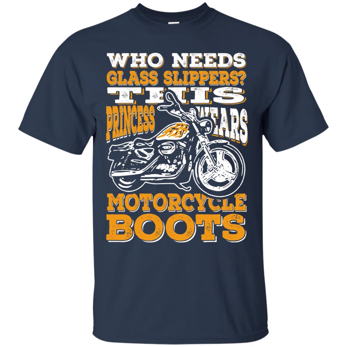 Wear Motorcycle Boots Or Slippers t shirt - navy blue