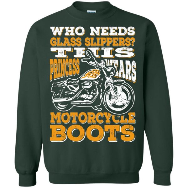 Wear Motorcycle Boots Or Slippers sweatshirt - forest green