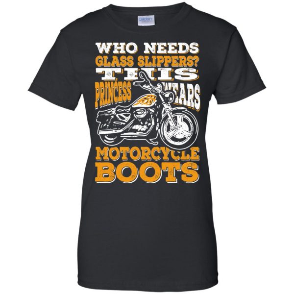 Wear Motorcycle Boots Or Slippers womens t shirt - lady t shirt - black