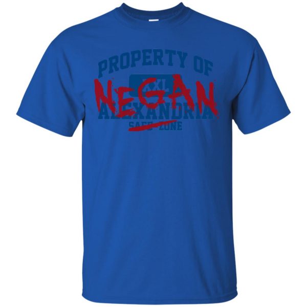 Property Of Negan t shirt - royal blue