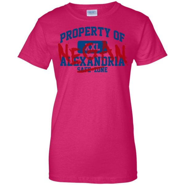 Property Of Negan womens t shirt - lady t shirt - pink heliconia