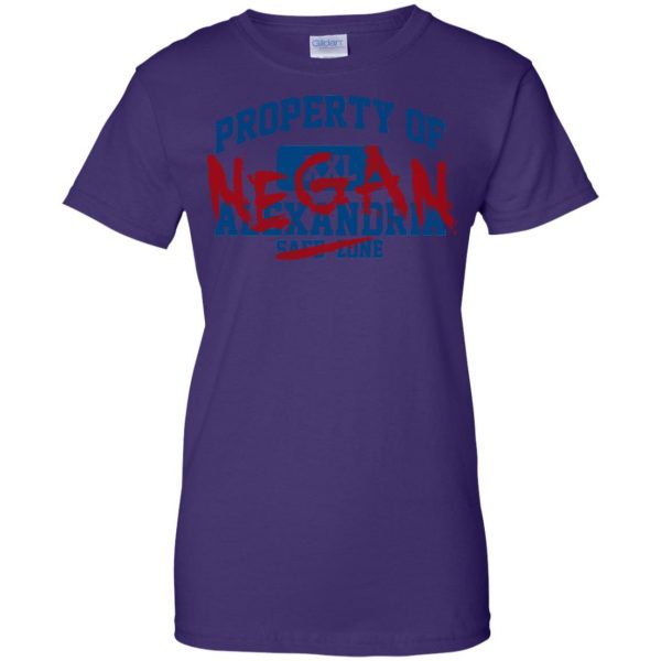 Property Of Negan womens t shirt - lady t shirt - purple