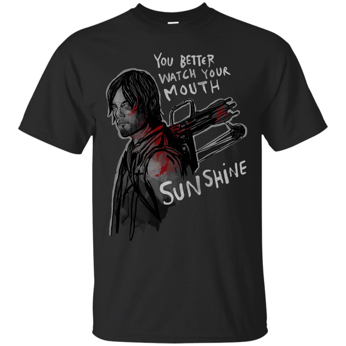 You Better Watch Your Mouth, Sunshine T-shirt - black