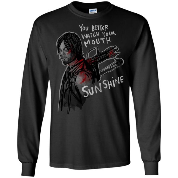 You Better Watch Your Mouth, Sunshine long sleeve - black