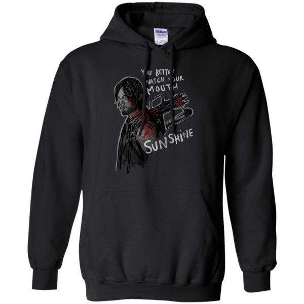 You Better Watch Your Mouth, Sunshine hoodie - black