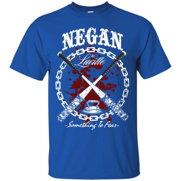 Negan & Lucille t shirt - royal blue