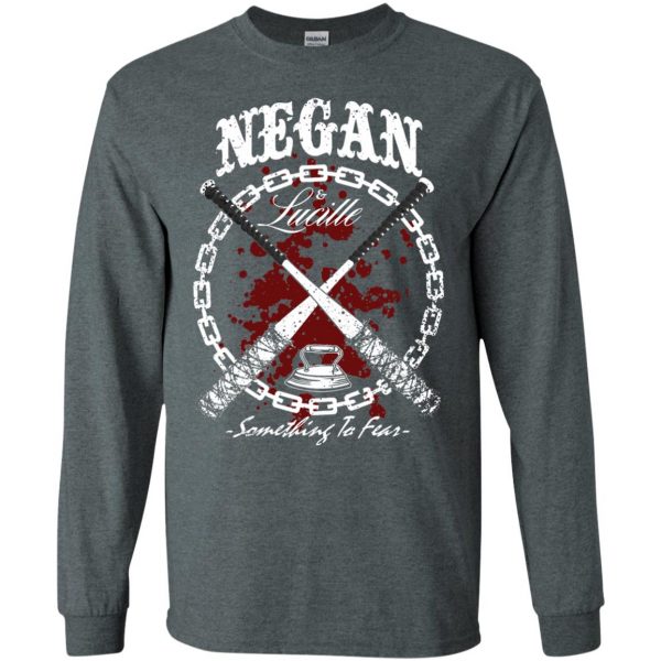 Negan & Lucille long sleeve - dark heather