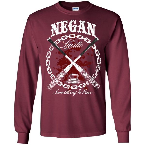 Negan & Lucille long sleeve - maroon