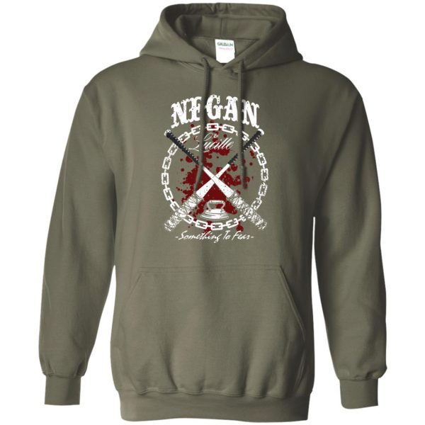 Negan & Lucille hoodie - military green
