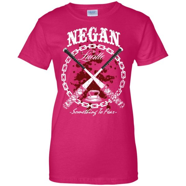 Negan & Lucille womens t shirt - lady t shirt - pink heliconia