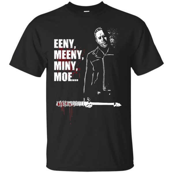 Eeny, Meeny, Miny, Moe T-shirt - black