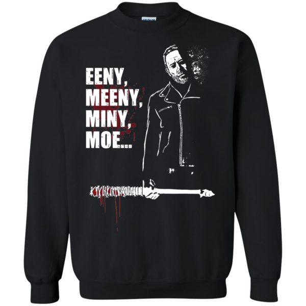 Eeny, Meeny, Miny, Moe sweatshirt - black