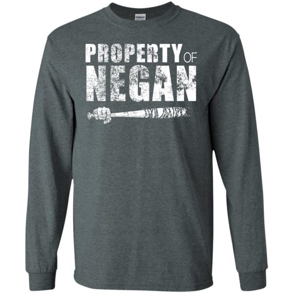 Property Of Negan long sleeve - dark heather