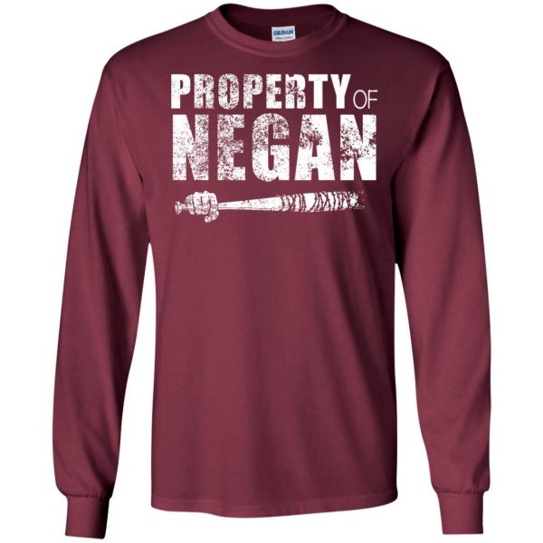 Property Of Negan long sleeve - maroon