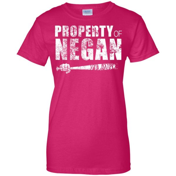 Property Of Negan womens t shirt - lady t shirt - pink heliconia
