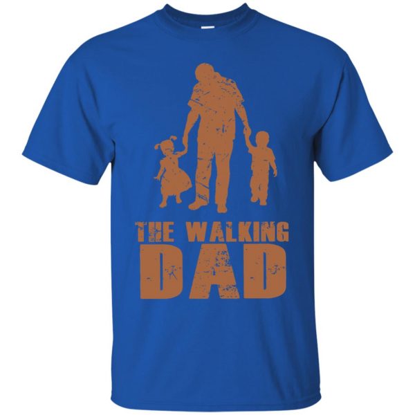 Walking Dad t shirt - royal blue